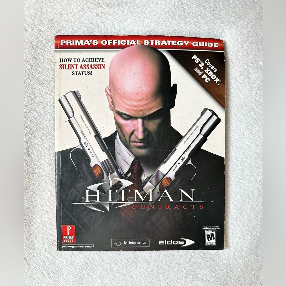Hitman: Contracts Prima Official Strategy Guide Sony PS2 Xbox PC Eidos